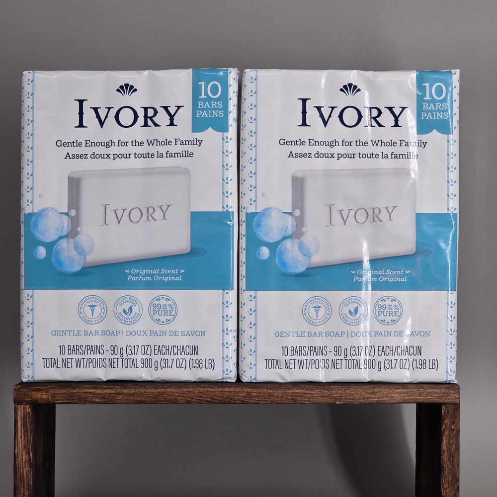 Ivory Bar Soap Unisex 20 Bars Original Scent Gentle Pure Clean Bulk Pack‎